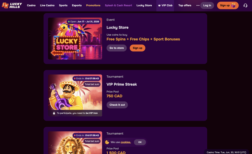 lucky hills casino Gameplay