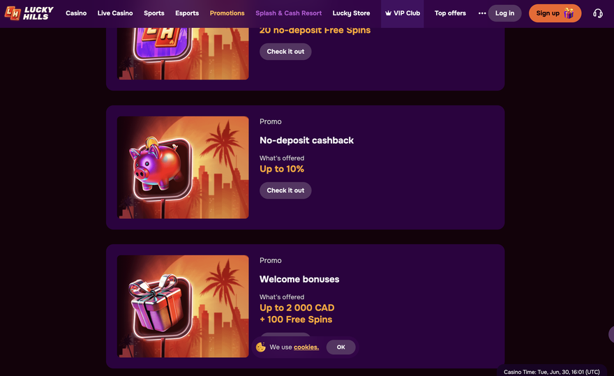 lucky hills casino Gameplay