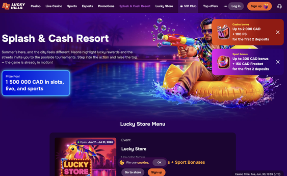 lucky hills casino Jeu