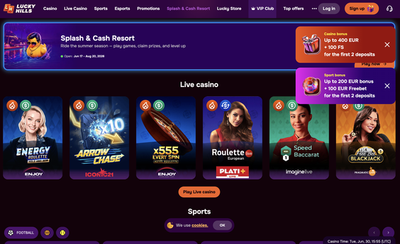 lucky hills casino Jeu