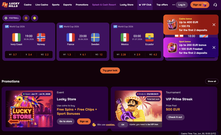 lucky hills casino Jeu